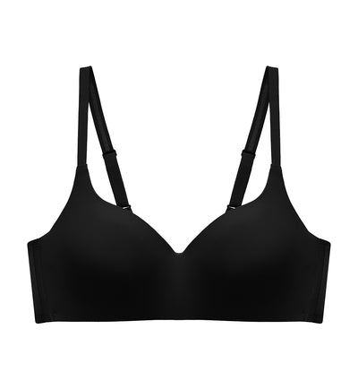 Invisible Inside-Out เสื้อชั้นในไม่มีโครง คัพบาง - Black