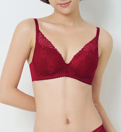 Style Shell เสื้อชั้นในโครงไม่มีโครง ดันทรง แบบดีฟวี - Paprika Red