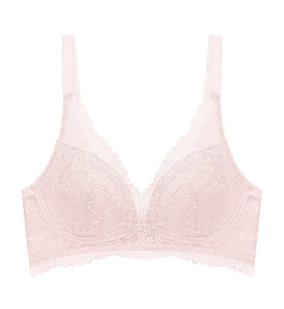Tri-Air Lite Delight เสื้อชั้นในไม่มีโครง ดันทรงในตัว แบบ Deep V - Brushed Pink