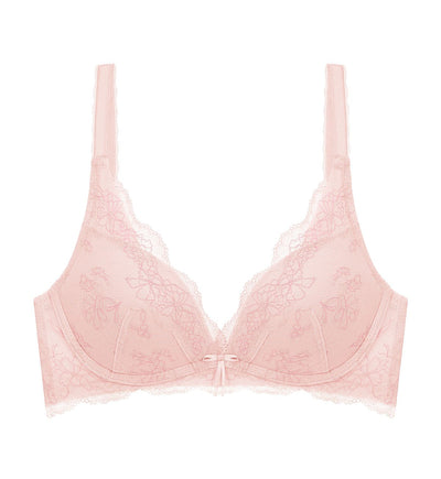 Tri-Air Lite Luna เสื้อชั้นในไม่มีโครง ดันทรง แบบดีฟวี - Fig Pink